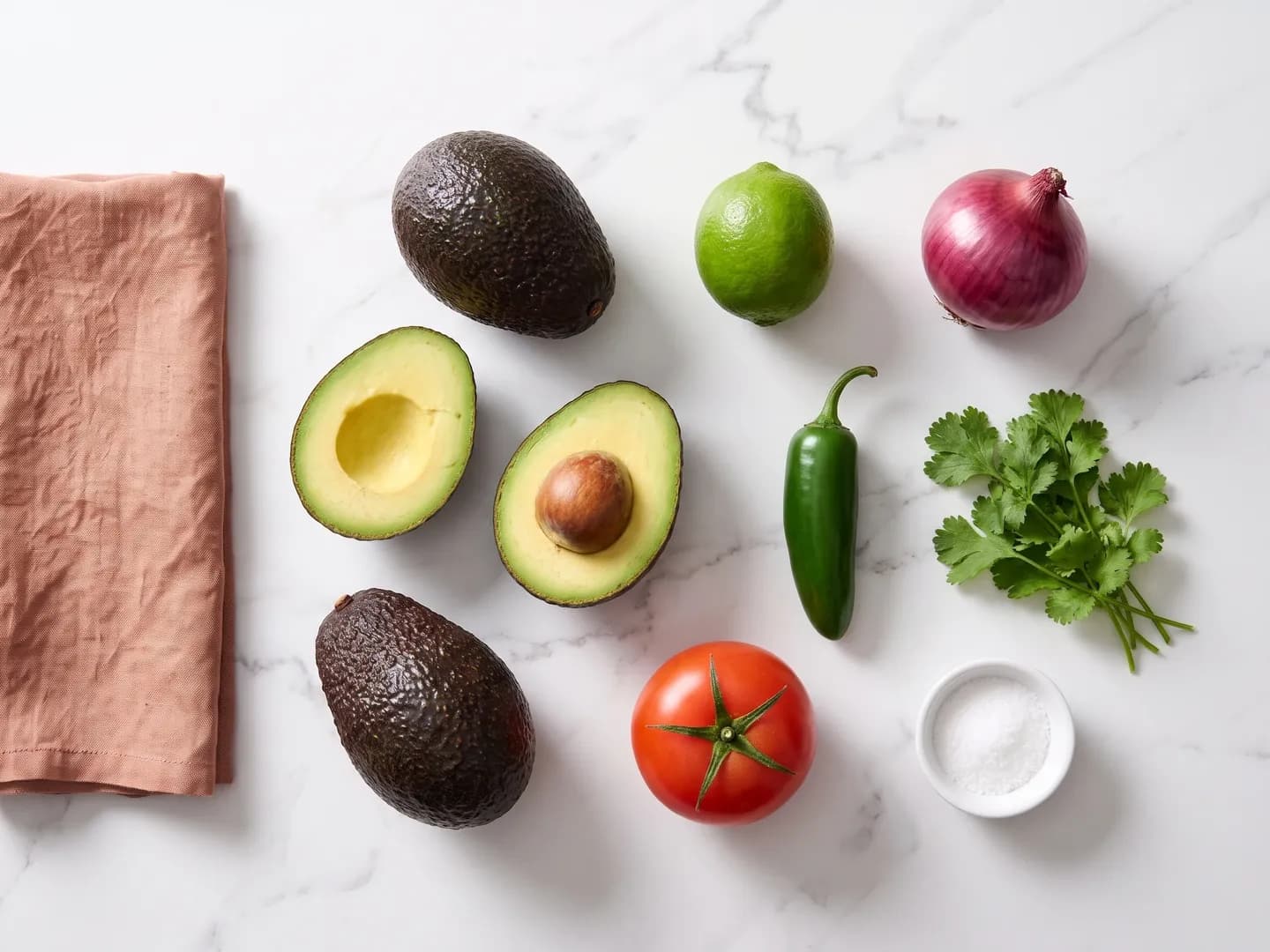 Ingredients for guacamole