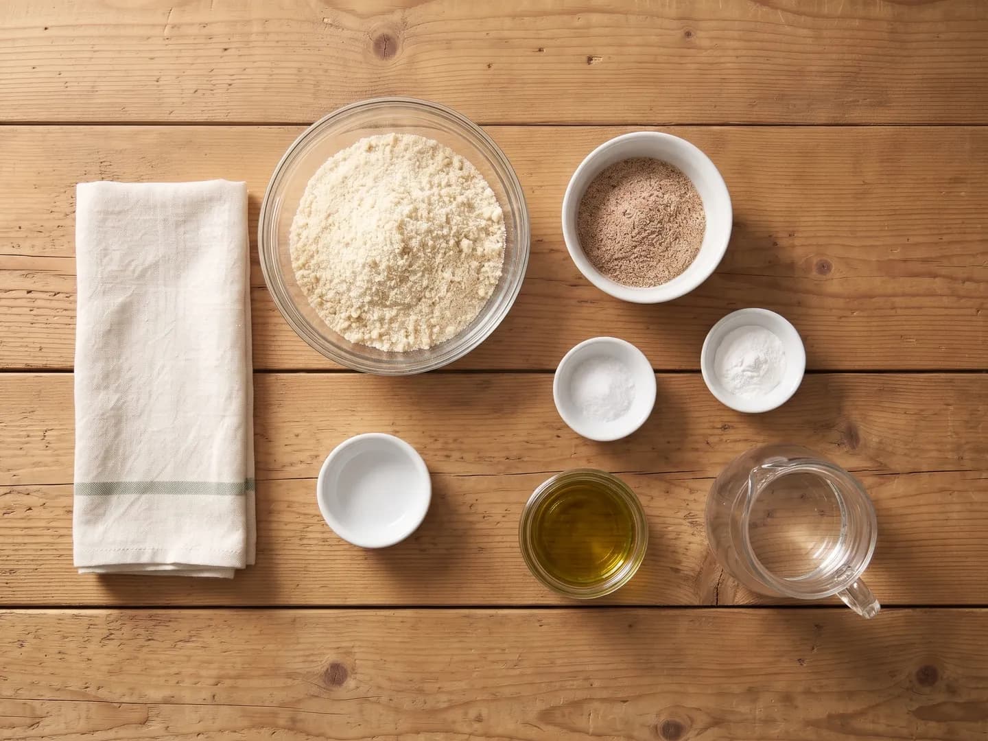 Ingredients for low-carb tortillas