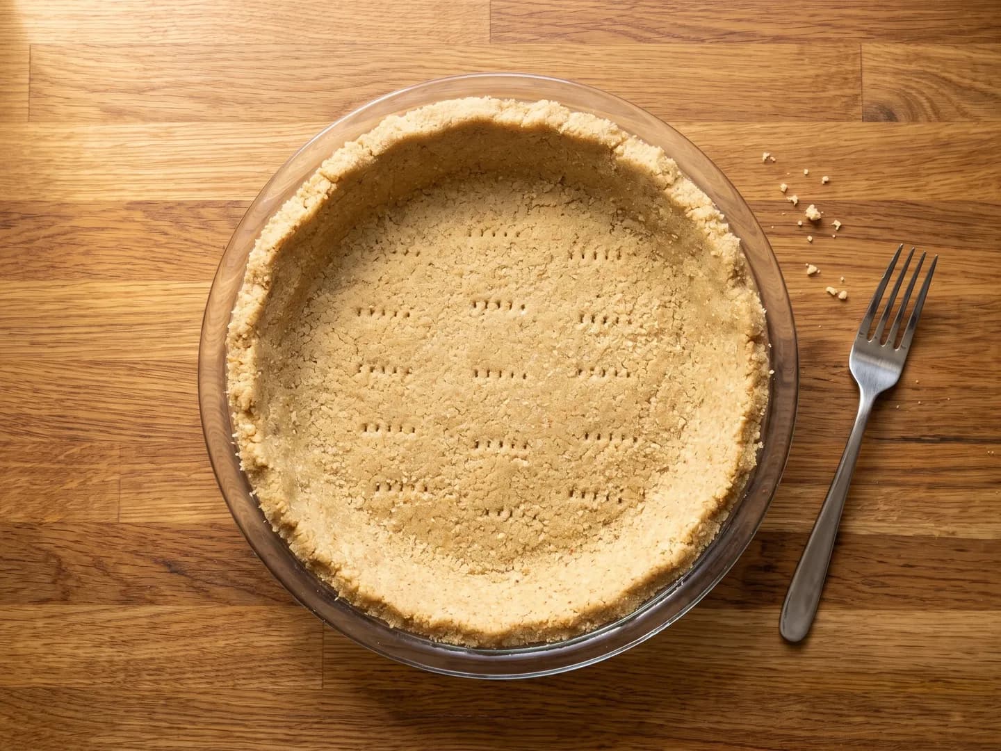 Pressed almond flour pie crust
